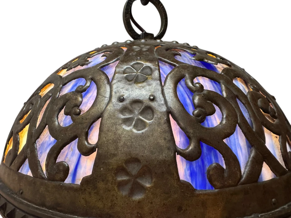 Vienna Secession Art Nouveau Chandelier Austria, 1900s